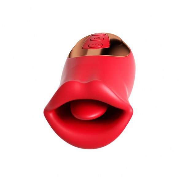 MizzZee - Mouth Love Licking Vibrator (Chargeable - Red)